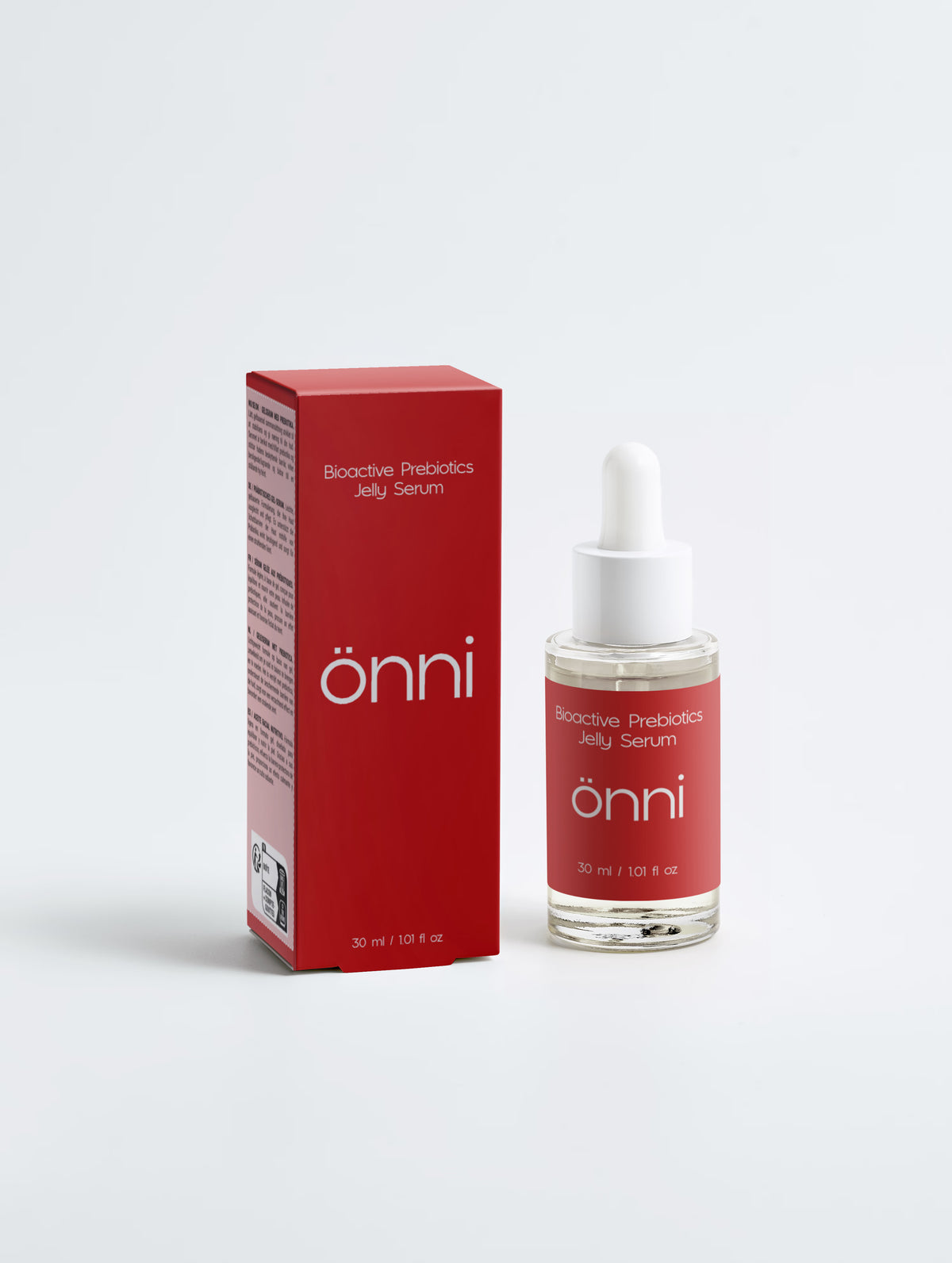 Onni Bioactive Prebiotics Jelly Serum bottle - microbiome-friendly hydration with prebiotics, hyaluronic acid and sodium PCA