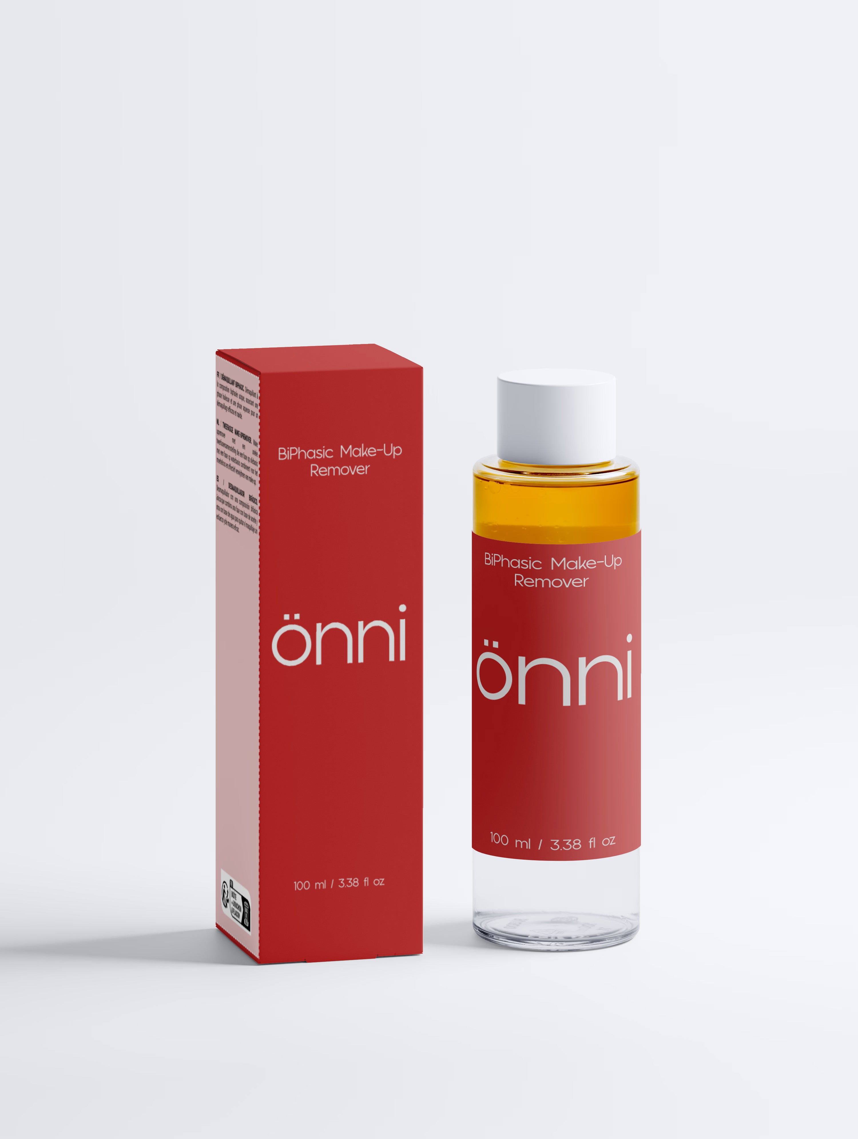 Onni BiPhasic Make-up Remover, Fragrance Free bottle, product photo view 2