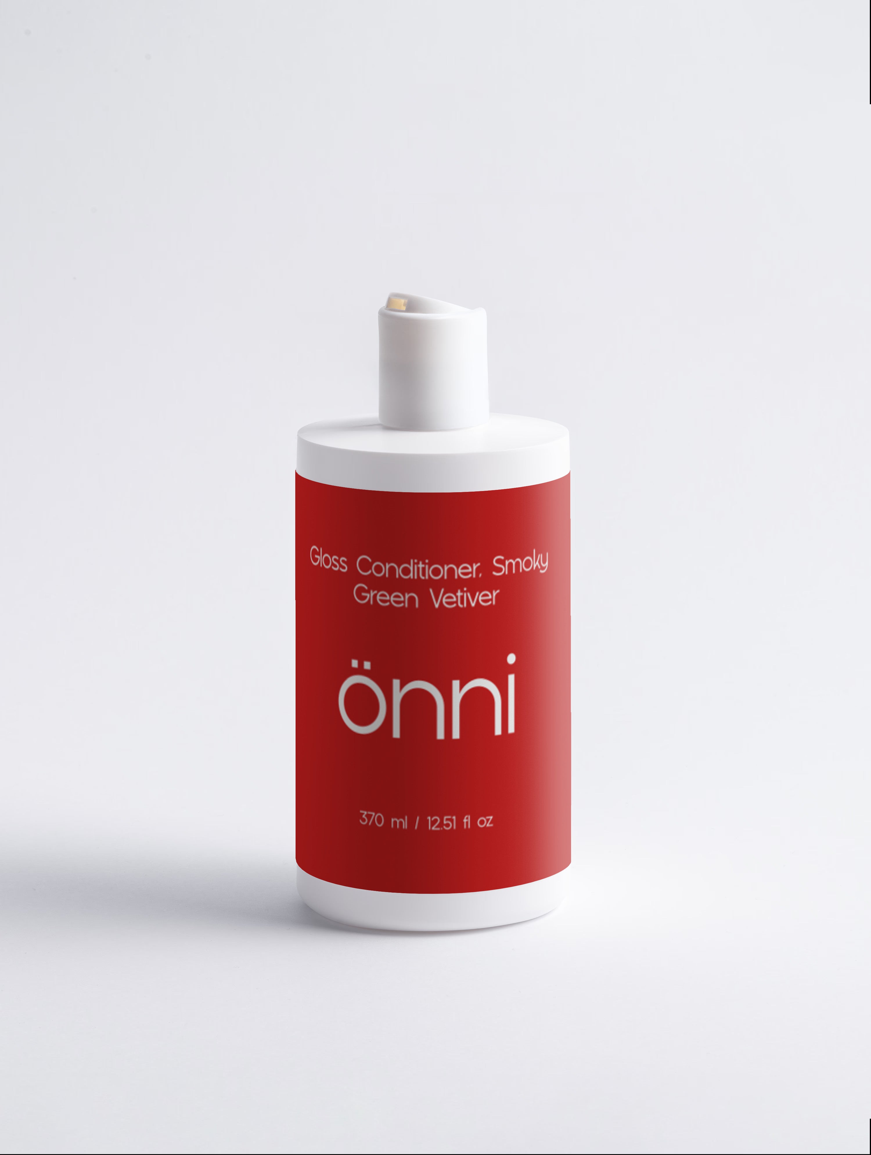 Onni Gloss Conditioner, Smoky Green Vetiver bottle - glossy finish with organic avocado oil, panthenol and hydrolyzed wheat protein