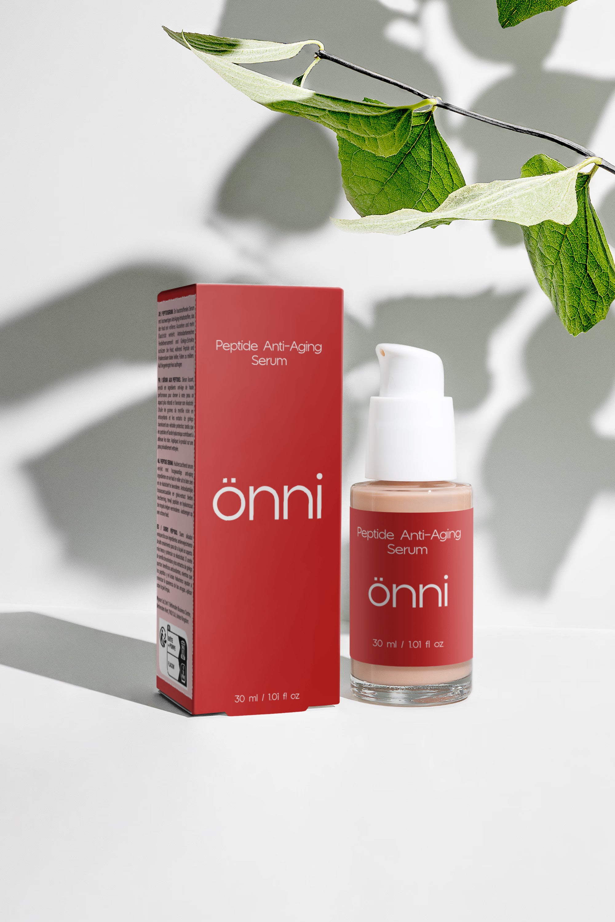 Onni Peptide Anti-Aging Serum bottle, product photo view 4